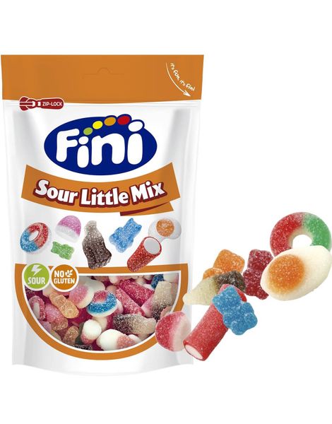 Fini Sour Little Mix - Blanding med Sure Vingummibiter 165 gram