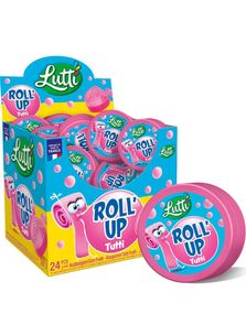 24 stk Lutti Roll Up Tyggegummi med Tutti Frutti Smak