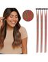 3 stk Tinsel Hair Extensions 50 cm - Flerfarget