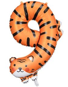 9-Tallet Tiger Folieballong