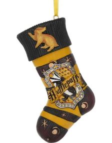 Hengende Harry Potter Hufflepuff Sokk Dekorasjon med Tråd 9,5 cm