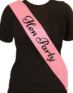 Rosa og Svart Hen Party Ordensbånd