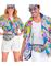 80's Funky Unisex Kostymeskjorte til Voksen