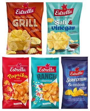 Taste Them All - Estrella Potetgull - Fem Smaker - Pakketilbud
