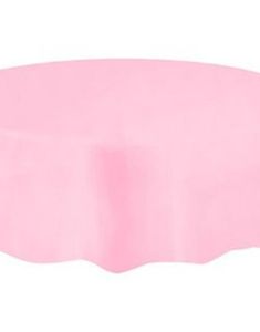 Lys Rosa Rund Plastduk 213 cm