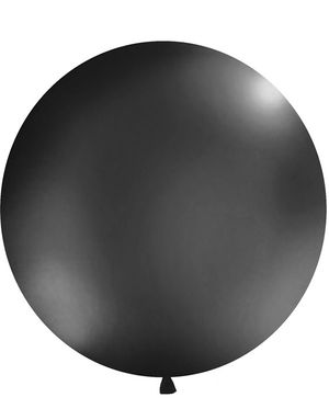 SVART Pastellfarget Rund JUMBO Ballong 1 meter