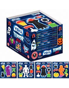 11 stk Vidal Terror Jelly - Assortert Gelegodteri med Skumle Motiver à 66 g - Hel Eske