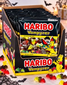 18 stk Pose med Haribo Vampyrer à 120 g - Hel Eske