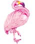 Rosa Flamingo-Formet Folieballong 70x121 cm