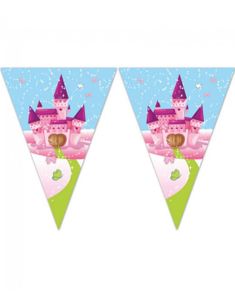 Banner med Vimpler 2,3 meter - Unicorn Castle
