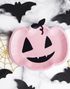 6 stk Rosa Gresskar Papptallerkener 25x22 cm - Pink Halloween