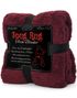 Snug Rug Sherpa Fleece Pledd i Burgunderrød