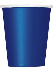 14 stk Marineblå Pappkrus 270 ml