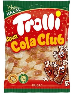 Trolli Sure Colaflasker - Vingummi 100 gram