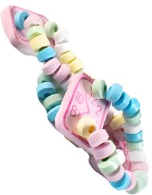 1778544000_11 stk Candy Watch / Sukkertøyarmbånd med Godteriklokke