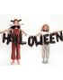 Svart Halloween Folie Ballong Skrift