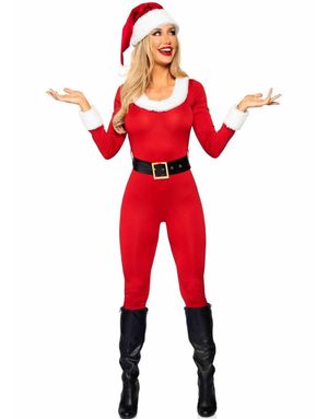Santa Baby - Jumpsuit Nissekostyme til Dame