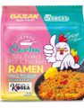 5-pack GARAK Carbo Hot Chicken Carbonara Flavor Stir-fry Ramen 5x145 gram (Korea Import)