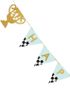 Happy Birthday Flaggbanner 2,5 Meter - Racing