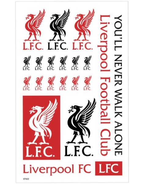 12 stk Midlertidige Liverpool FC Tatoveringer