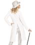 Hvit Tailcoat Kostymejakke til Dame
