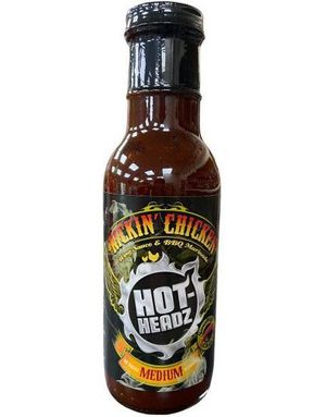 Kickin' Chicken Medium Hot Wing Sauce - Mediumsterk Chipotle Kylling-Vingesaus/ BBQ Marinade 410 gram