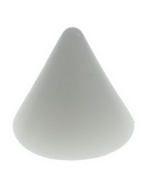 White Spike - 3 mm Akrylkule til 1,2 mm stang