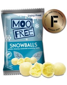 Moo Free Snowballs - Riskuler med Vegansk Hvit Sjokoladetrekk