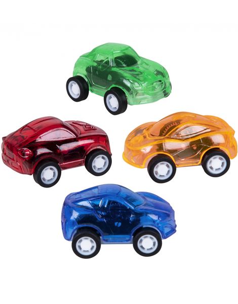 4 stk Biler i Assorterte Farger