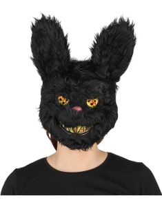 Skummel Svart Kaninmaske