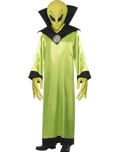 Lord of the Aliens - Komplett Luksuskostyme m/Maske - Strl M-XL