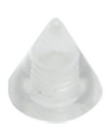 Secret Point Clear - 5 mm Akrylkule til 1,6 mm stang