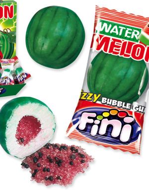 Fizzy Watermelon / Vannmelon Tyggegummi - Fini