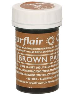 SugarFlair Brun Spiselig Maling - 20 gram
