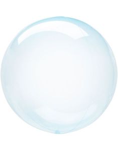 Blå Gjennomsiktig Ballongboble 40 cm