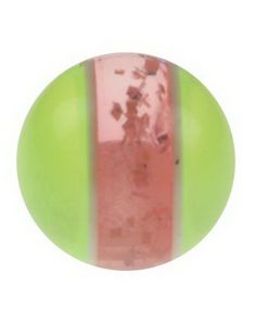 Glittrende Rosa og Gul - 5 mm Akrylkule til 1,6 mm stang
