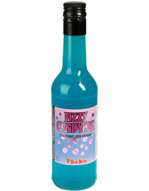 BarKing Fizzy Candymix - Fizzy Bubblegum Drinkblanding/Candyshot i Glassflaske 35 cl