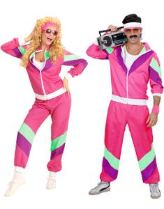 Hip Hop Flava - 80 Talls Rosa Grilldresskostyme