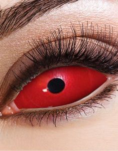   Red Sclera 22 mm Heldekkende Linser