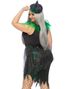 Wicked Witch of the West Inspirert Kostyme med Hatt