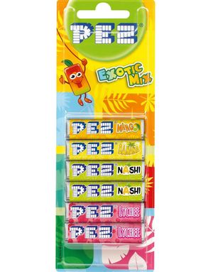 6 stk Pez Exotic Mix Refills