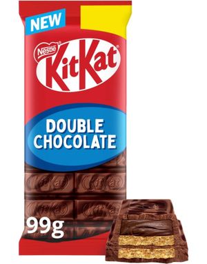 KitKat Double Chocolate Bar - 2-Lags Kitkat Sjokolade med Kakaokremfyll 99 gram