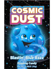 Cosmic Dust Popping Candy med Blå Bringebær 10 gram