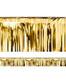 Gullfarget Metallisk Dekorkant/Bordskjørt 18x400 cm
