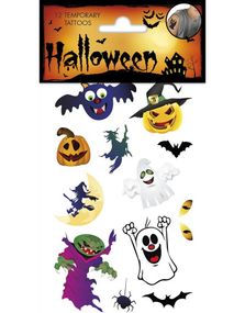 Midlertidige Tatoveringer med Skumle/Halloween Motiver