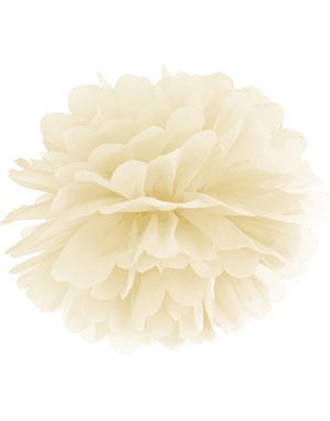 Kremfarget Pom Pom 35 cm