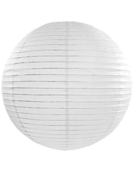 Hvit Papirlanterne / Papirlykt 20 cm