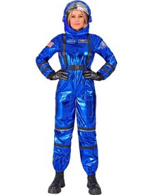 Klassisk Blått Astronaut Damekostyme