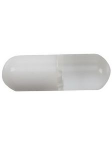 Pille Hvit - 5x15 mm Akrylkule til 1,6 mm stang