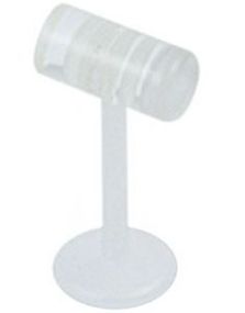 Pendel Klar/Hvit - 1,2 x 8 mm Labret